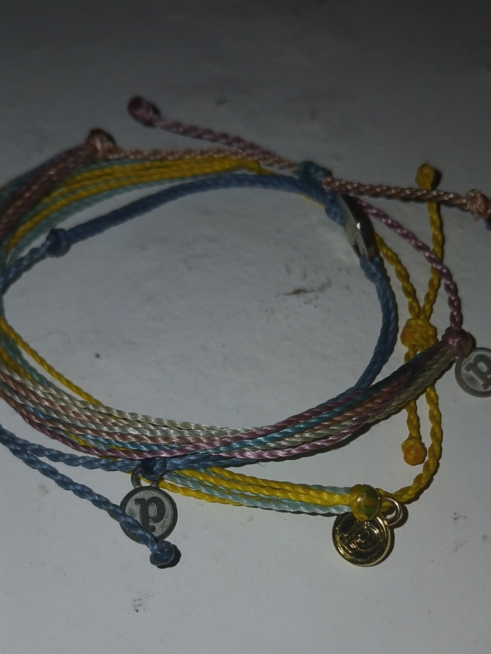 Pura Vida Pastel Multicolor Braided String Bracelet Set